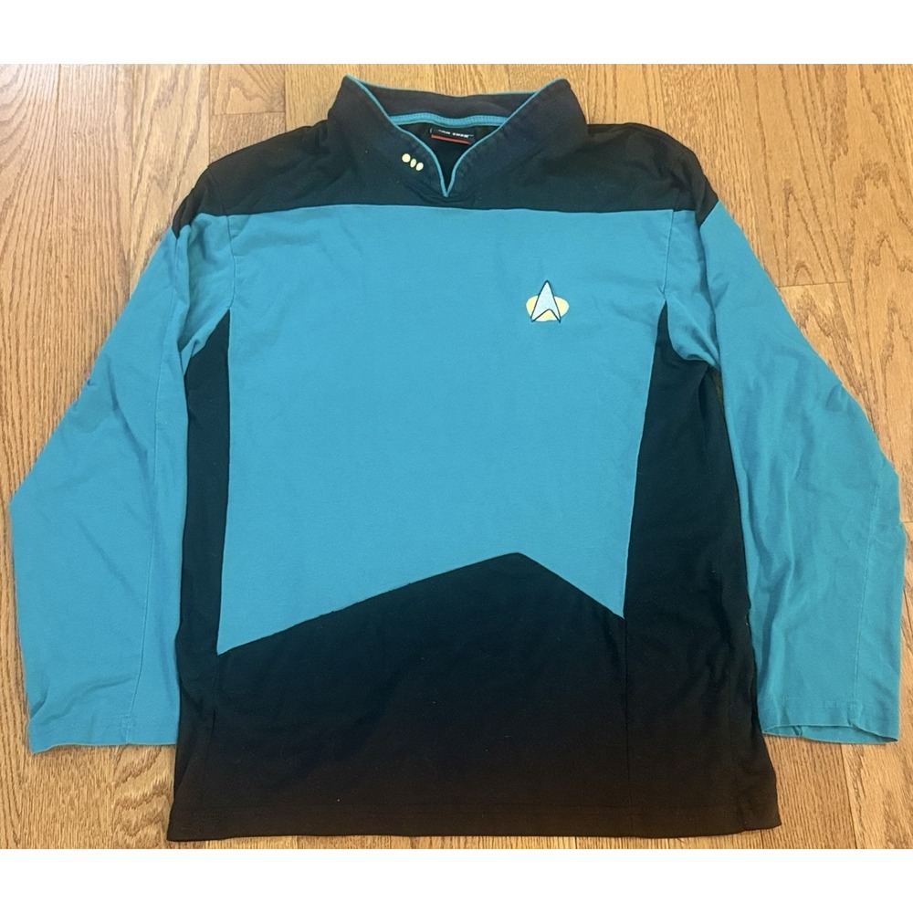 Star Trek The Next Generation Science Uniform Shirt SZ L Robe Factory Cosplay